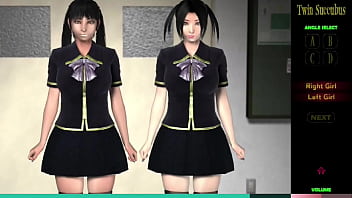 Preview 1 of Www Khmer Videox Com Kh - OK time to switch girls (Twin Succubus) Ep 9