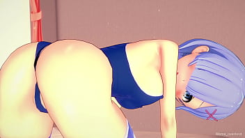 Preview 1 of Isko Sex - Rem despierta caliente en un apretado ba&ntilde_ador lista para folla (sin censura)