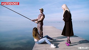 Preview 2 of Gianna Vanessa - LETSDOEIT - Blonde Pornstar Seduces and Fucks Guy with GF Watching (Frida Sante &amp_ Georgie Lyall)