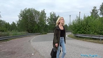 Preview 1 of Phone Cheating Fuck - Public Agent Loud outdoor sex for slim pretty lost blonde