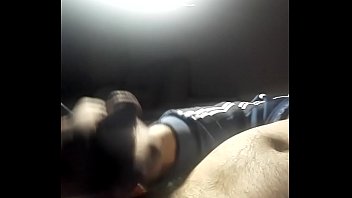 Preview 2 of Black Vs White Pourn - Chubby guy rubs his cock to eruption