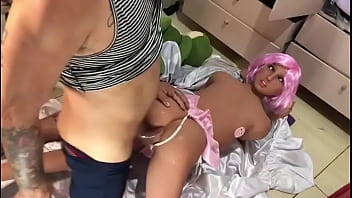 Preview 4 of Black Hand Spanking White Ass - foi po big broder da o cu pra trabalhar ( sex toy )