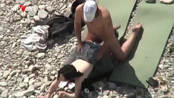 Preview 3 of Xxx Bhanu Hd - Beach Voyeur. Unashamed nudists having sex on the beach right near others