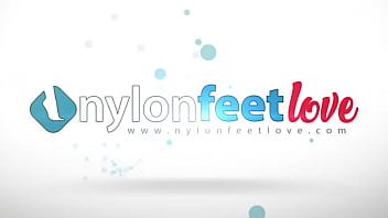 Preview 1 of Asian Dessy - Sensual brunette shows feet wearing RHT pantyhose