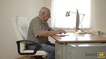 Preview 1 of Dhaha Homemade - DADDY4K. Old gentleman easily seduces beautiful redhead to have fun