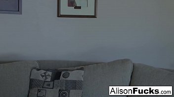 Preview 1 of Braazzer Mom Tidur - Big Tit Alison rubs her giant knockers before pleasuring herself
