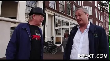 Preview 2 of Okra Near Girl S - Horny old stud takes a tour in amsterdam&#039_s redlight district