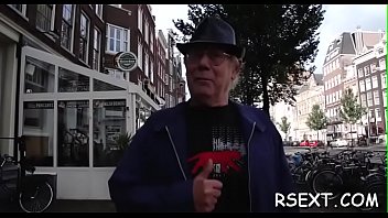 Preview 1 of Okra Near Girl S - Horny old stud takes a tour in amsterdam&#039_s redlight district