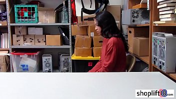 Preview 1 of Deng Yang - Big booty ebony teen busted and fucked by a LP officer