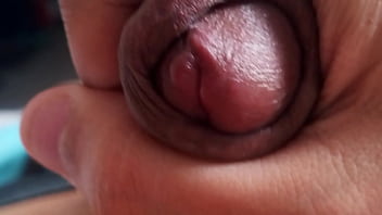 Preview 4 of Gam Short - Jacking off my uncircumcised cock,  extreme closeup. September 21,  2024.