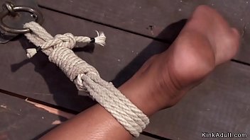 Preview 1 of Torbe Rio - Stunning ebony slut in grueling bondage