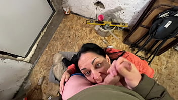 Preview 4 of Sunny Leone Sex Porn 300 - Step mom unexpected suck Step son construction worker?! He cum in mouth