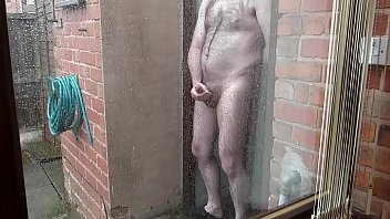 Preview 1 of Voyeurs Classmate - Pissing And Cumming In The Rain