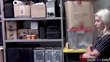 Preview 2 of Fat Viral Fucking - Young shoplifter blonde finds a way out of trouble