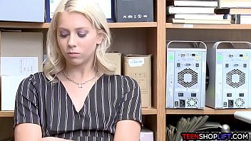 Preview 1 of Fat Viral Fucking - Young shoplifter blonde finds a way out of trouble