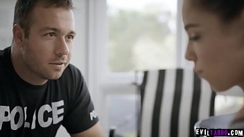 Preview 1 of Sax Wrkr - Chad White is a one horny cop that knew some dirty secret about her fiancee Bobbi Dylan.He and fuck her to keep to secret untold.