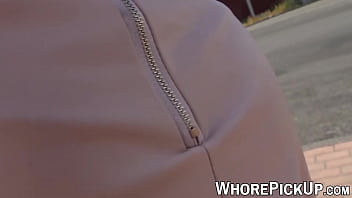 Preview 1 of Teen Slut Webcam Solo - Short hair Euro babe takes money and cock outdoors