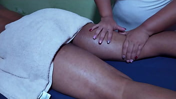 Preview 1 of Masturbate With Vibrate Best - Mature woman gives me a delicious massage with her big tits