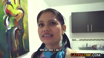 Preview 1 of Jordi And Mom Full Hd - Amateur latina teen Nayi visited her neighbor for a quickie on his big dick
