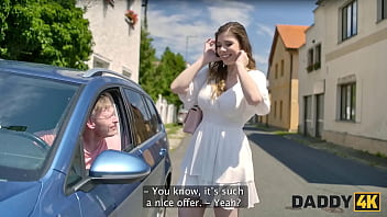 Preview 1 of Ferias De Verao - DADDY4K. StepDad met his stepson&rsquo_s fiancee on the street and then banged her in a locked bathroom
