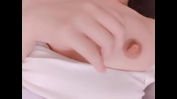 Preview 2 of Boob Press In Theatre - the teen girl show pussy