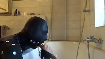 Preview 3 of Private Big - Ring Gag Throat Fuck Training by latexslavecgn