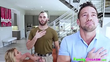 Preview 2 of Rebecca Linares Just The Tip - Stepdaddy and StepSon Fucking Hot Stepmom