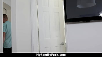 Preview 1 of Klsex Vedos - Caring Stepsister Easing Her Stepbrother&#039_s Hard Erection - Myfamilyfuck