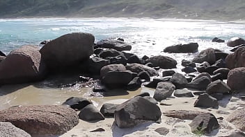 Preview 3 of Black Guy Japan Girl Sex - Naked Out There - The Beach