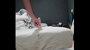 Preview 1 of Babe Kandom Sex - Playing with my dildo in the bathroom