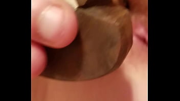 Preview 4 of Sadi Sadi Sex Vi - Wooden dildo masturbation 2