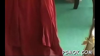 Preview 4 of Arab King With Slave - Lewd teenager smokin&#039_ and taking her clothes off