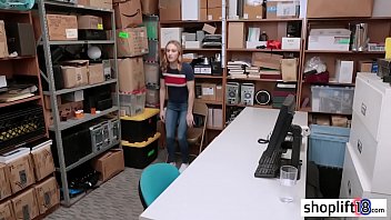 Preview 1 of School Japan Mom Cliti - Sexy wet blonde teen tied up and fucked by a policeman
