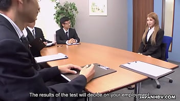 Preview 2 of Two Girls Noe - Mariru lasts sexual harrasment so that she gets the job