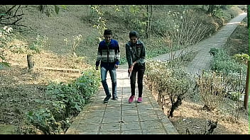 Preview 1 of Animalsex Mail - Indian Bhabhi Sucking 18 Year Old College Lover In Forest Outdoor Desi Sex