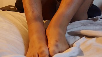 Preview 4 of Mobil Hd - collegeblackmancock in feet fun