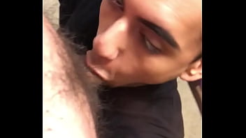 Preview 2 of Fat Womens Pussy Eating - Twink sucking 7 uncut Latino dick