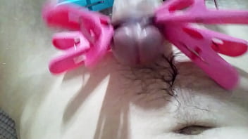 Preview 3 of Retireded Patient - Hands free ejaculation by clothespins