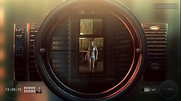 Preview 3 of Dry Humping On A Train - Hitman Sniper Challenge - Dancing Stripper
