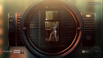 Preview 4 of Dry Humping On A Train - Hitman Sniper Challenge - Dancing Stripper