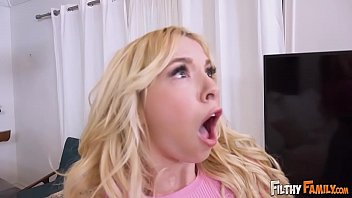 Preview 1 of Queen Buenrostro - FILTHY FAMILY - Kenzie Reeves and Connor Kennedy Are Fighting,  So Stepmom Brooklyn Chase Makes Them Fuck