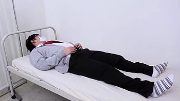 Preview 1 of Bbw Big Big Black Long Dick - Petite Japanese Nymphomaniac Teen Nurse give Blowjob for Client in hospital and swallow