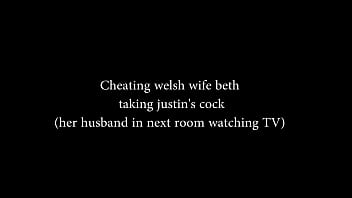 Preview 1 of Car Blowjob Homeless - Cheating Welsh Wife Beth taking cock from a married man.