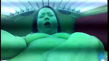 Preview 2 of Bhabi Anty Xxx - Ex playing with her pussy in tanning bed