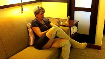 Preview 1 of Studio 66 Perv Cam Vids - Shorthaired Milf Fucks Dildo