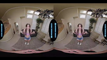 Preview 1 of School Girl Virgin Sex - Adorable College Neighbor Sneaks Over When Parents are Out - LethalHardcoreVR