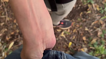 Preview 1 of Blackmailed Tenant - SPANISH MILF,  HOT WIFE - BLOWJOB IN PUBLIC PARK - RISKY SEX THEY SAW US AS PASSING - AMATEUR REAL COUPLE