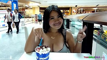 Preview 1 of Kitchan Xxx - Huge natural boobies on playful Thai babe