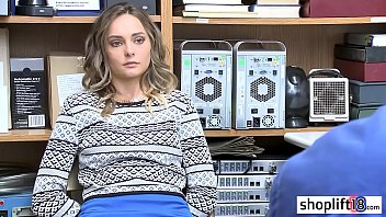 Preview 2 of School Girls Sexxxx 3pg - Hot blonde teen tied by cop because she tried to escape