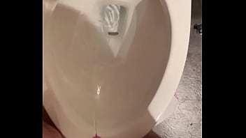 Preview 1 of Little Creampied - Piss in toilet.